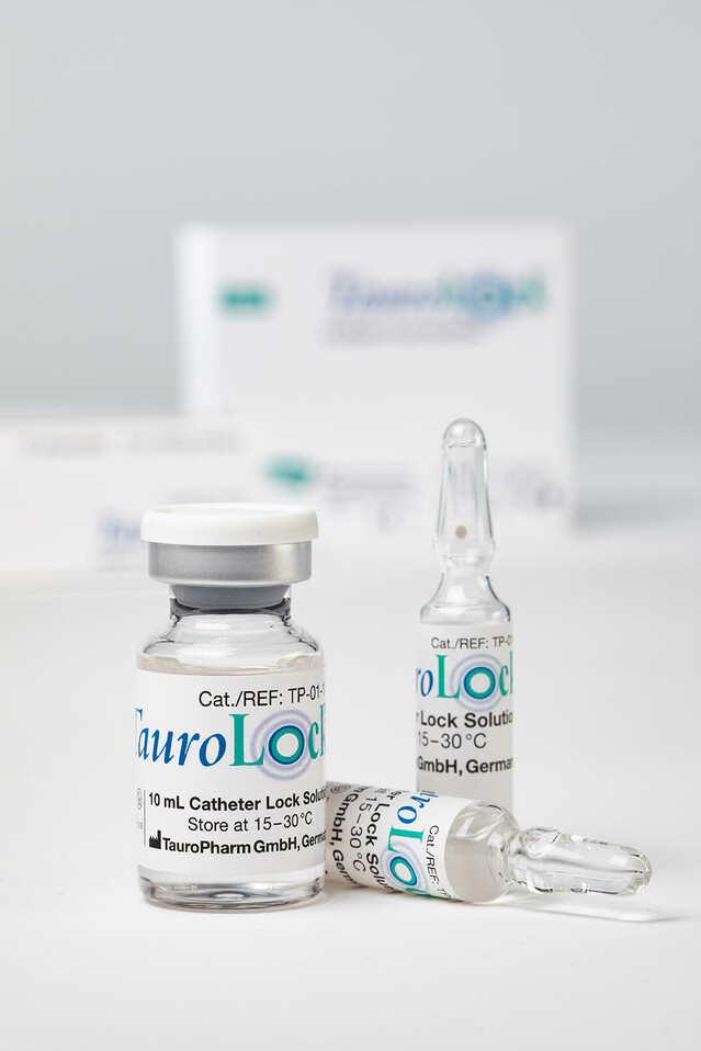 TauroLock™ vial and ampoule